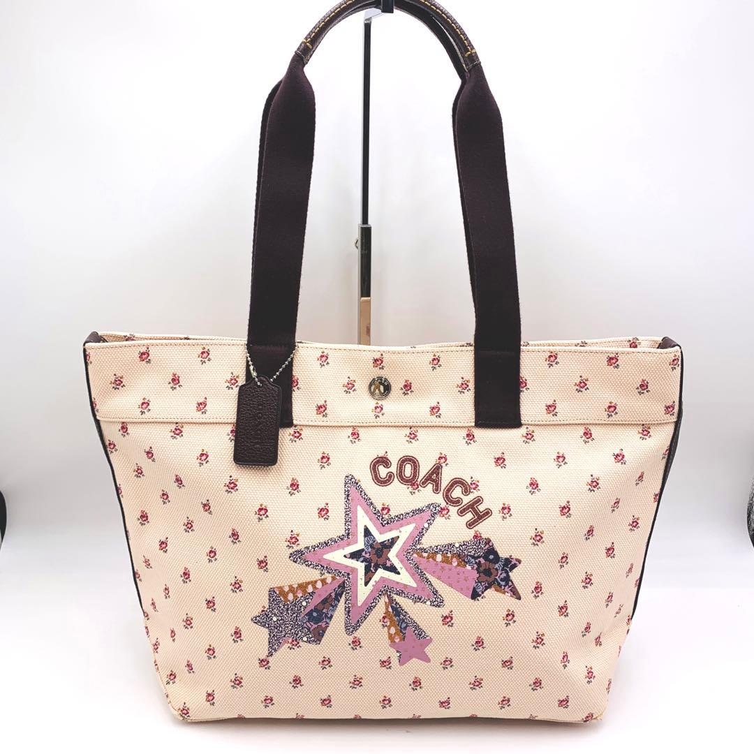割引クーポン配布中!! 美品☆COACH コーチ トートバッグ フローラル