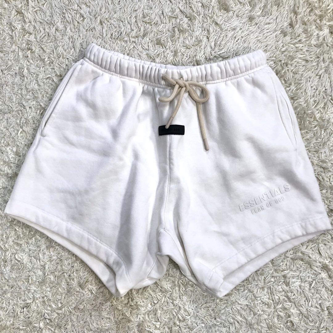 【極美品】エッセンシャルズ ハーフパンツ FEAR OF GOD ホワイト XS