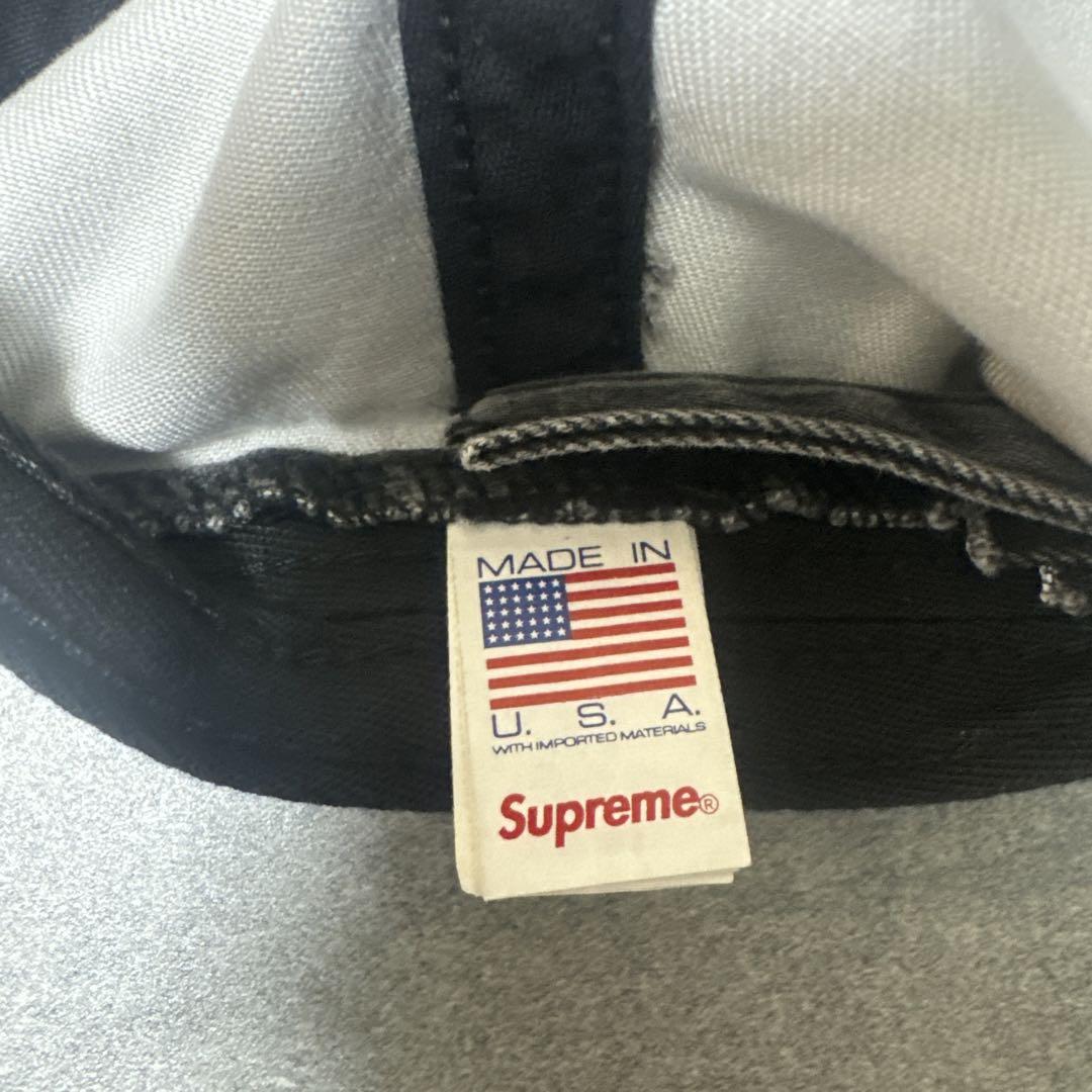 SUPREME Sロゴ キャップ 黒