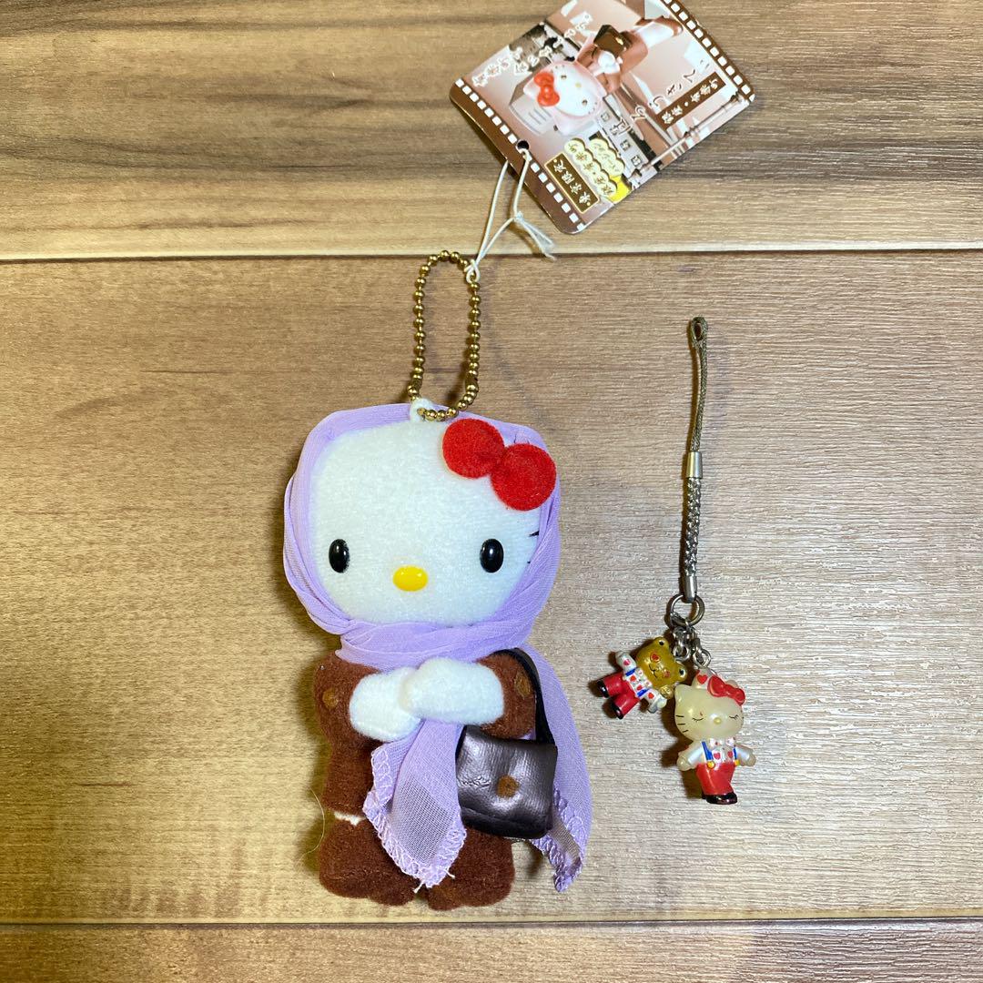 【20年ほど前】ハローキティ スカーフ付きぬいぐるみストラップ