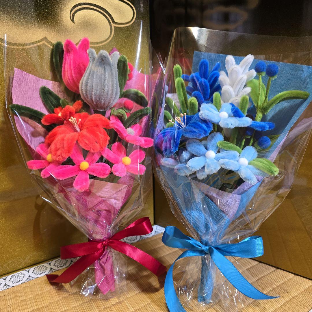 【あおい】枯れない花　モールフラワー　花束 Amazon.co.jp: モールフラワー 花束 韓国風ブーケ 枯れないお花