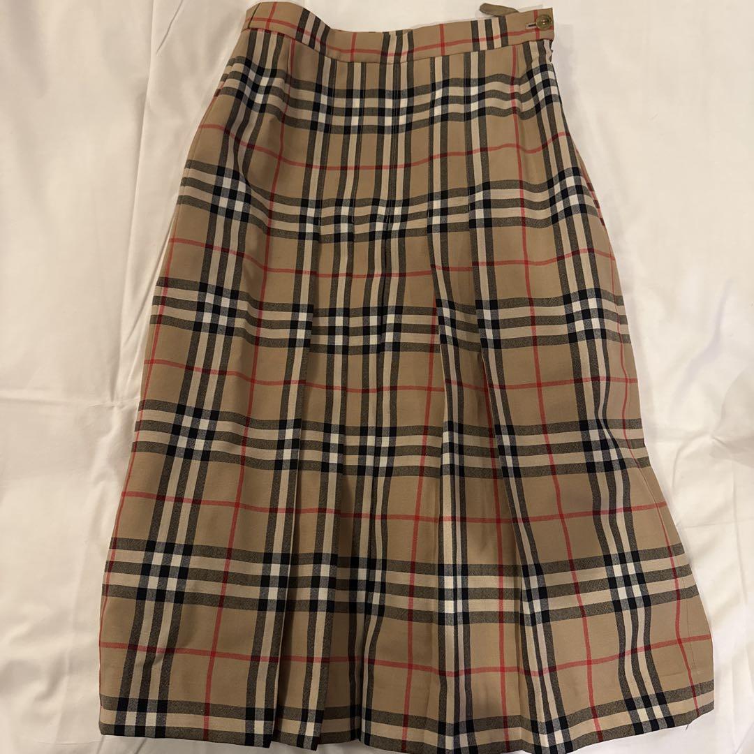 Burberrys チェック柄 プリーツスカート 12 Long