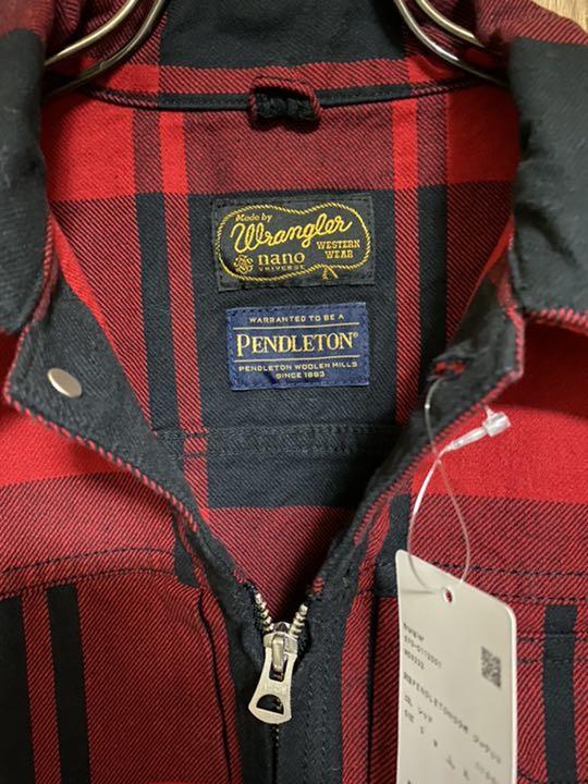 新品未使用 別注PENDLETONコラボ ジャケット xMVuq-m28036585549 Wrangler 数量限定