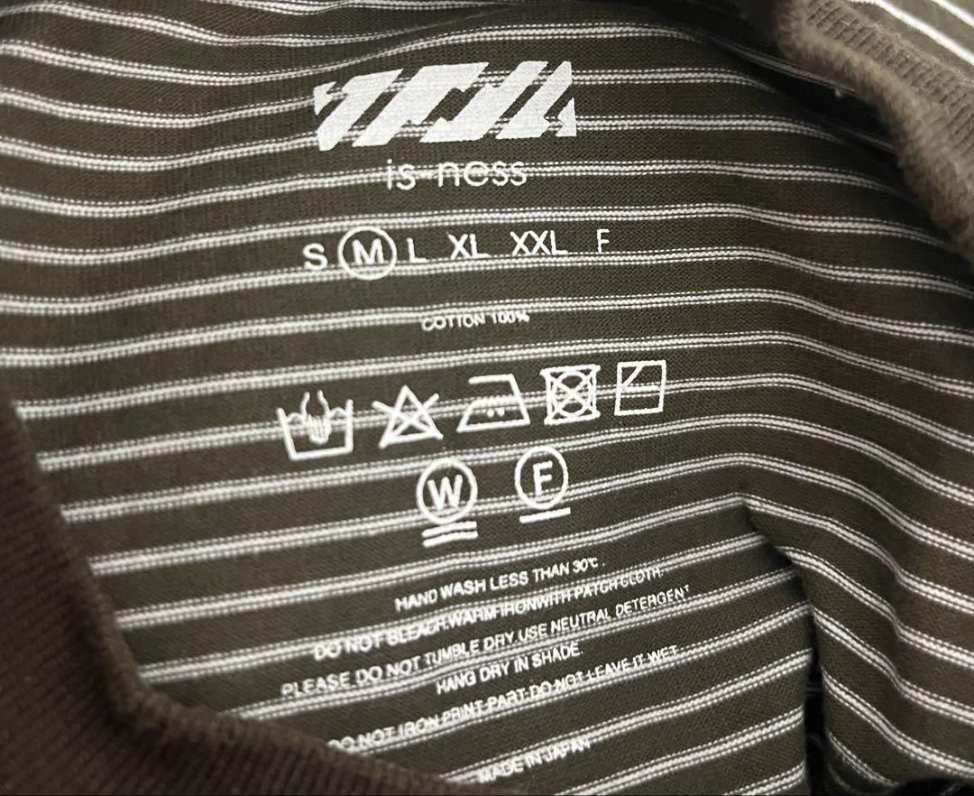 is-ness LONG SLEEVE T-SHIRT brown Mサイズ
