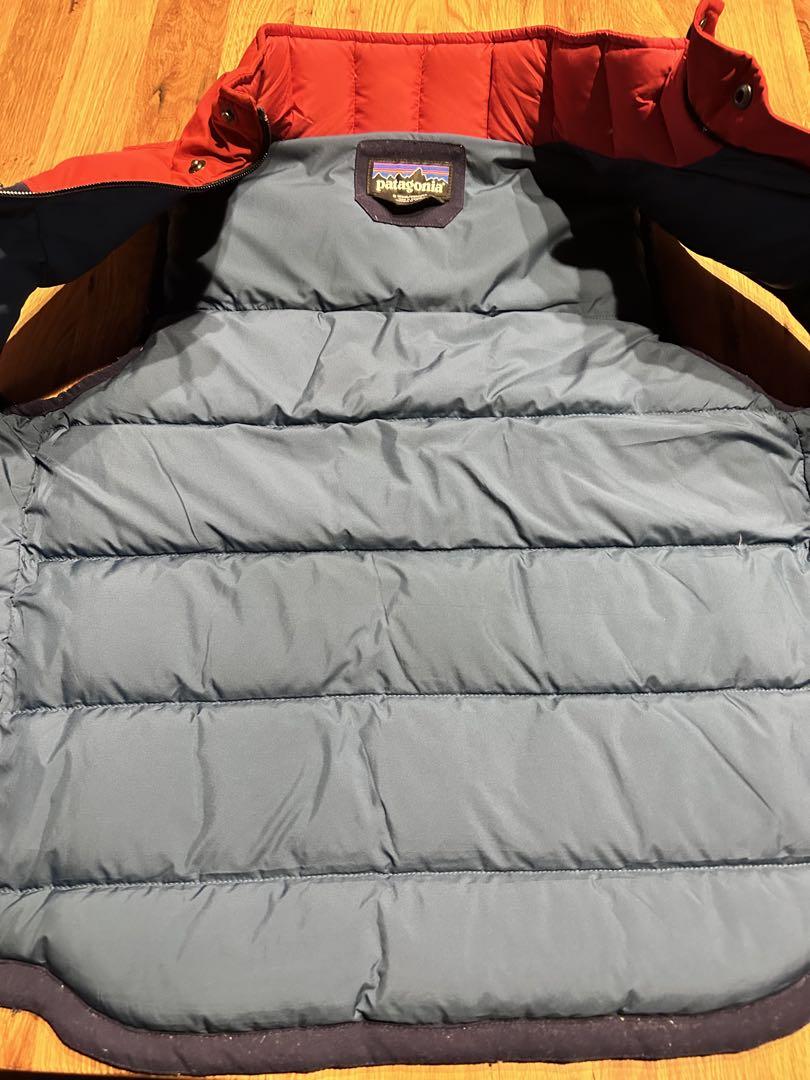 patagonia ダウンベスト 赤/紺　パタゴニア