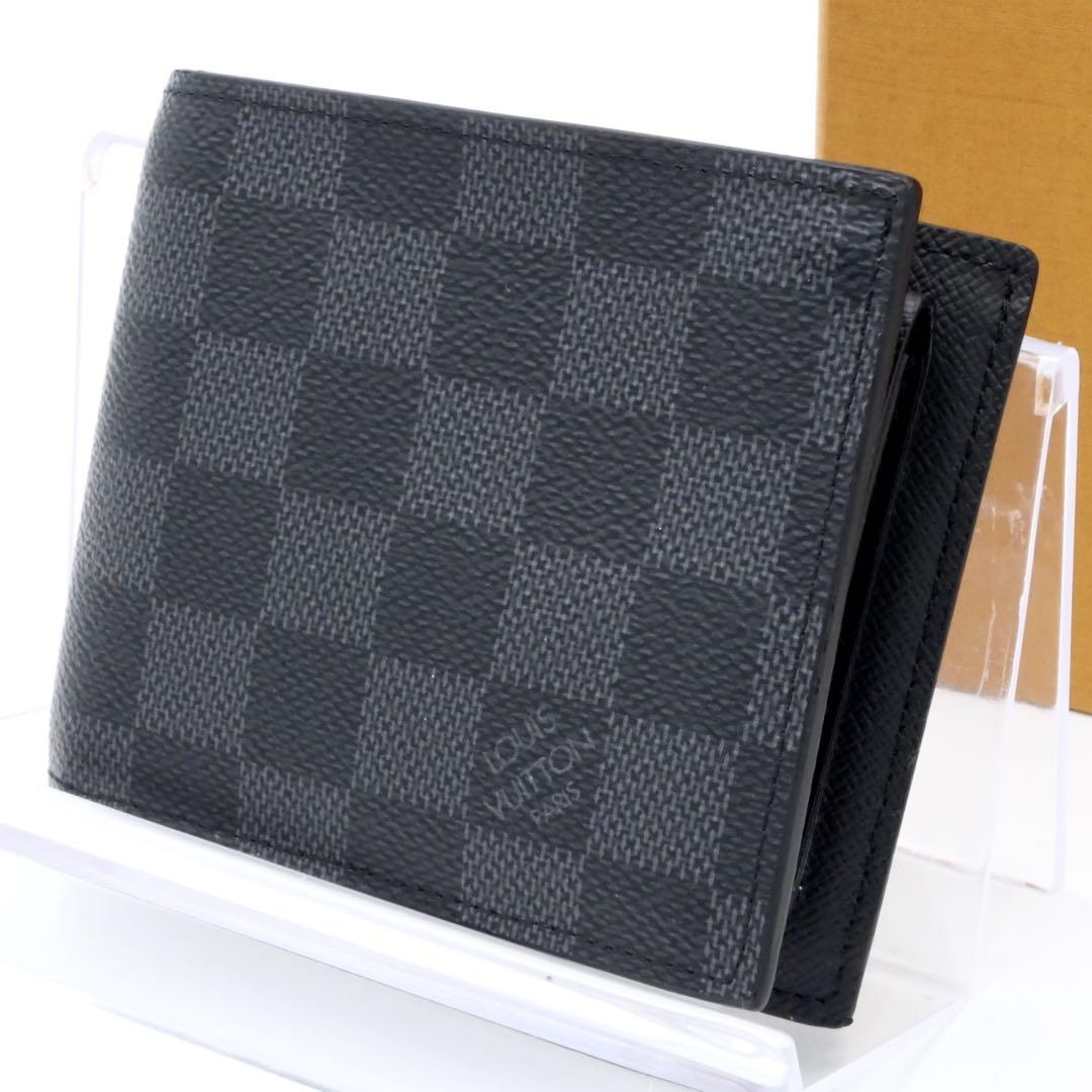 ルイヴィトン ダミエグラフィット マルコ NM 二つ折り財布 ブラック グレー