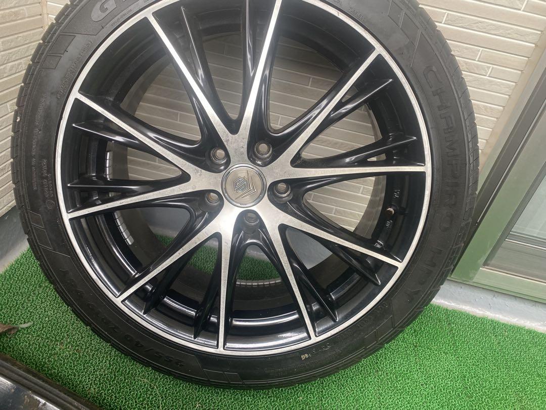 19インチ ホイールセット GTラジアル CHAMPIRO HPY バリ山