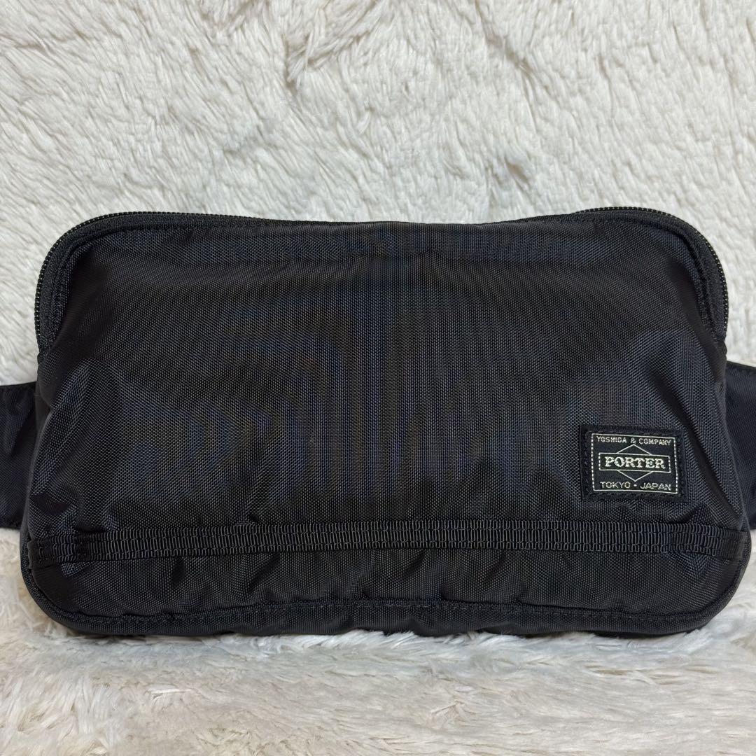 ほぼ未使用 PORTER ポーター フラッシュ ウエストバッグ ボディ