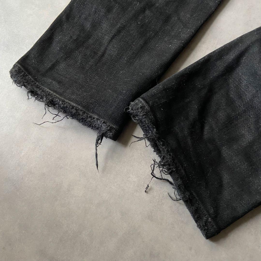 【美品】PURPLE BRAND ブラックスキニージーンズ P001 AW80