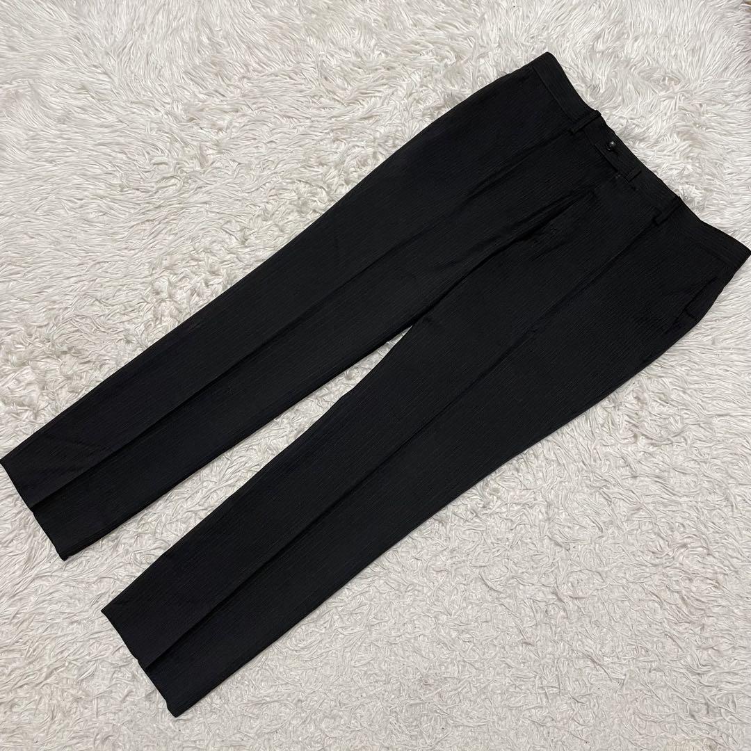 【現行品】パーフェクトスーツファクトリー　AB4 ストライプ　パンツ2本　黒