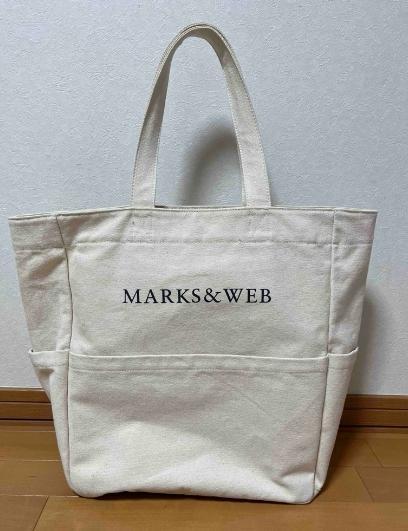 MARKS&WEB ベージュ トートバッグ