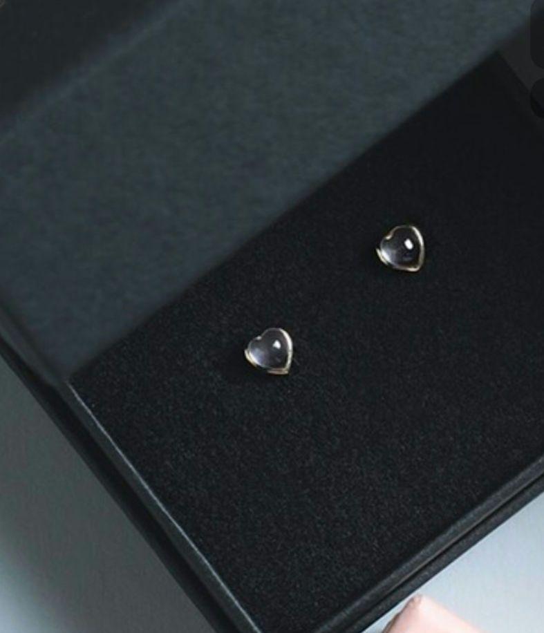 【送料無料（一部地域を除く）】 les bon bon天然石ハピネスピアス♡ピンクハート♡ローズ アクセサリー