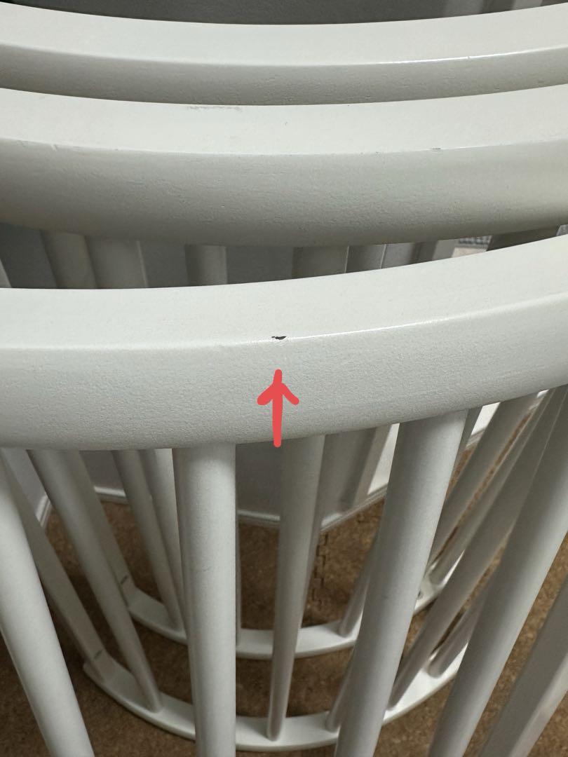 sia　Stokke ベビーベッド　ホワイト　シーツ等セット販売