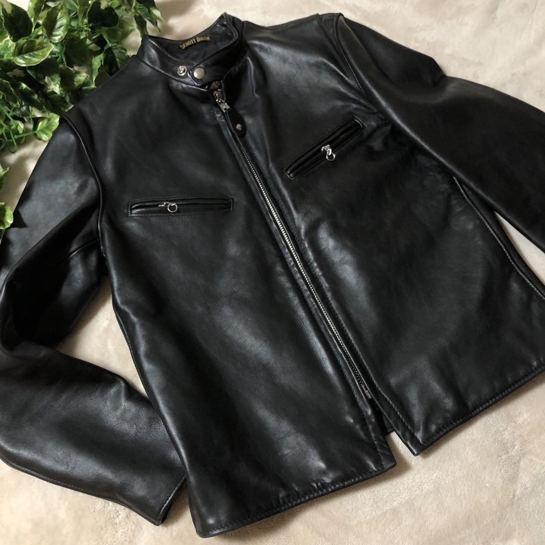 ★ショウ★美品　schott ショット　シングルライダース　黒　38
