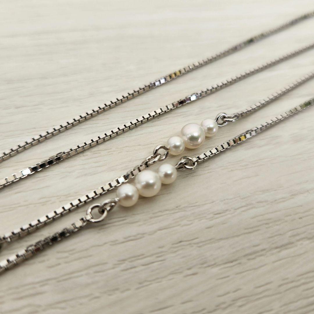 ショップレビュー ランキング MIKIMOTO 美品 パール ストラップ 真珠 メガネチェーン ミキモト メガネ・老眼鏡