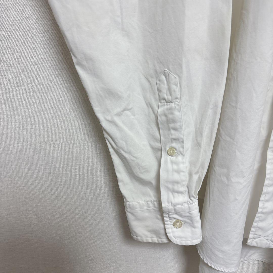 90s ラルフローレン　two-ply cotton 最高級シャツ　bd L
