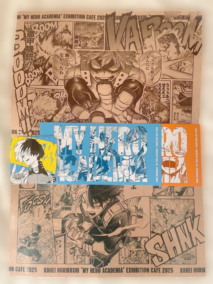 ヒロアカ展 カフェ 爆豪 轟 ランチョン ポスカ コースター セット