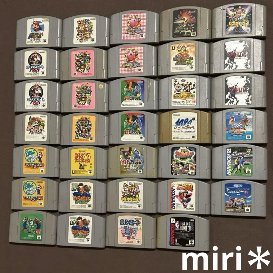 【ジャンク】ニンテンドー64 ソフト マリオ・カービィ他 34本まとめ売り 27