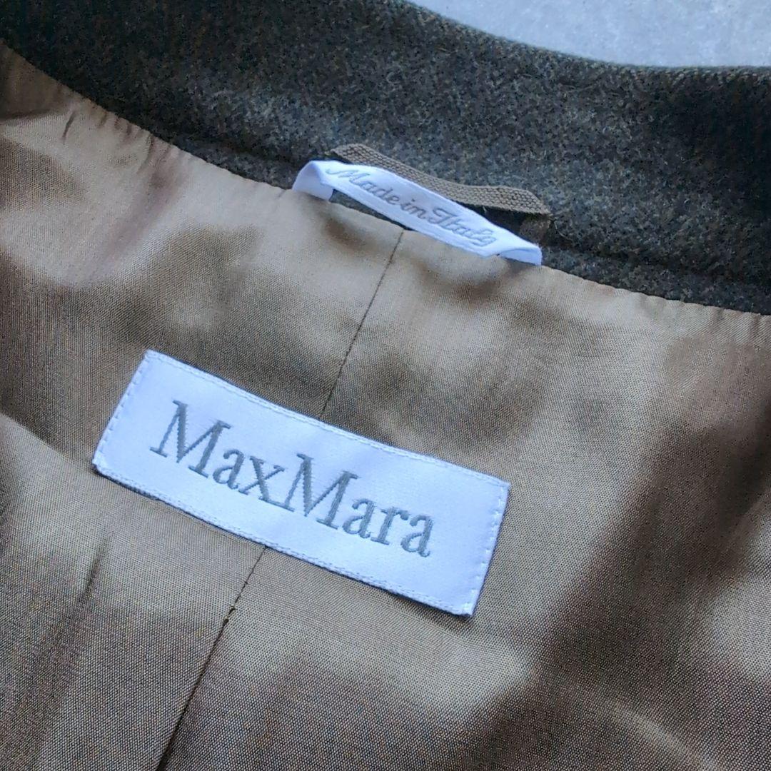 マックスマーラ ウールアンゴラ パンツスーツ セットアップ ブラウン 40 マックスマーラ ウールアンゴラ パンツスーツ セットアップ ブラウン 40