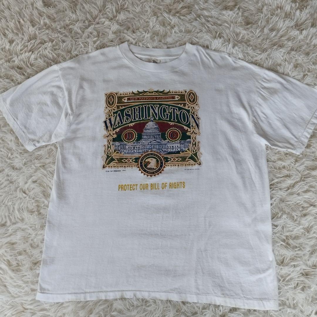 ヴィンテージ 90sシングルステッチ XL 白 ワシントンD.C