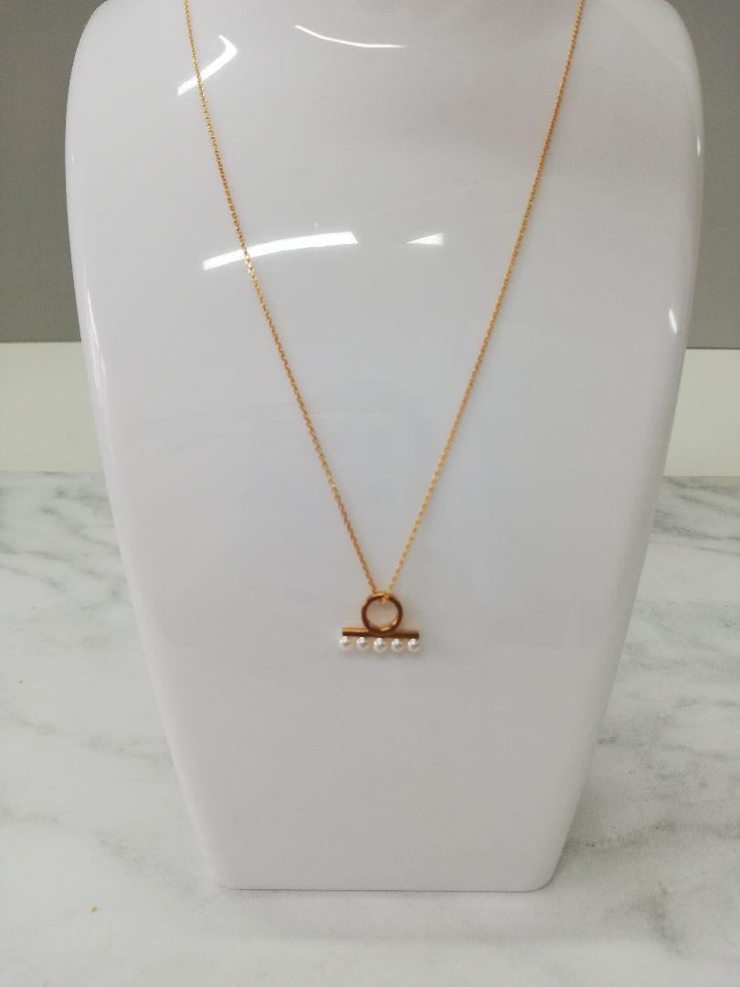 【美品】TASAKI バランスチャーム ネックレス 750刻印 2.2g