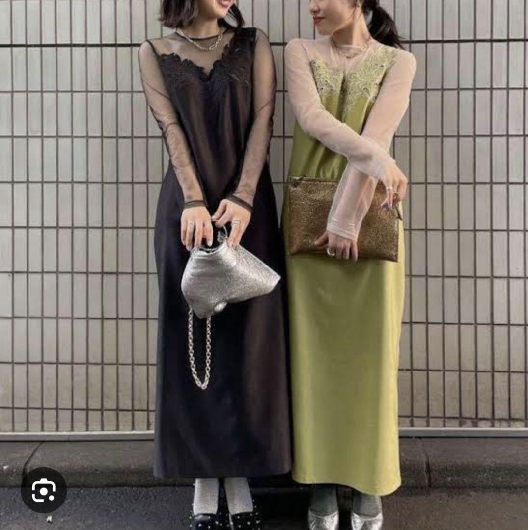 Ameri UND RENEE CUTWORK DRESS ワンピース