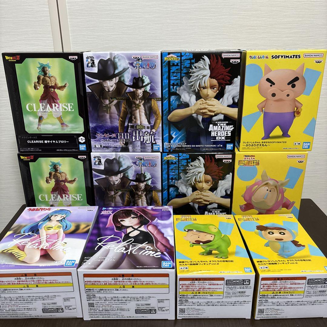 最新プライズ フィギュア 12体まとめ売り ワンピース ドラゴンボール ヒロアカ