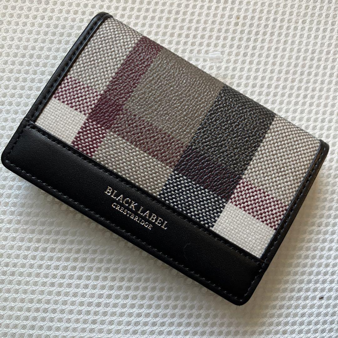 新品　BLACK LABEL CRESTBRIDGE 名刺入れ　チェック