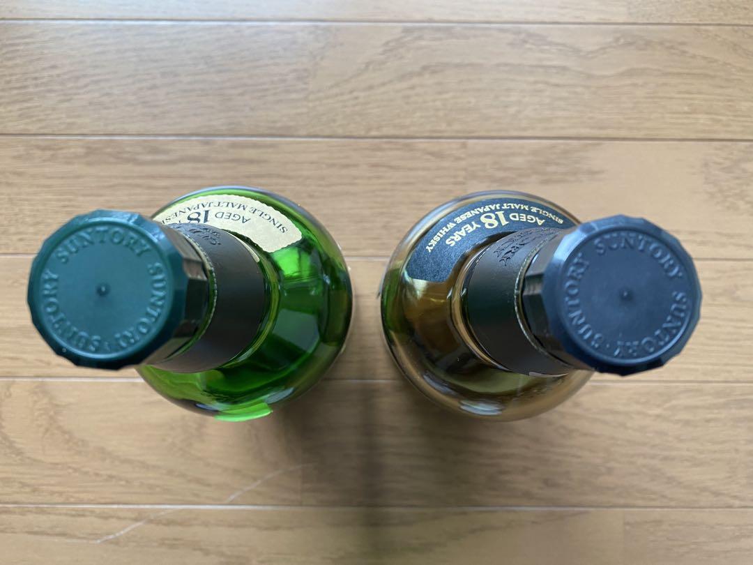 山崎18年 ウイスキー 700ml 空瓶＆箱 未洗浄