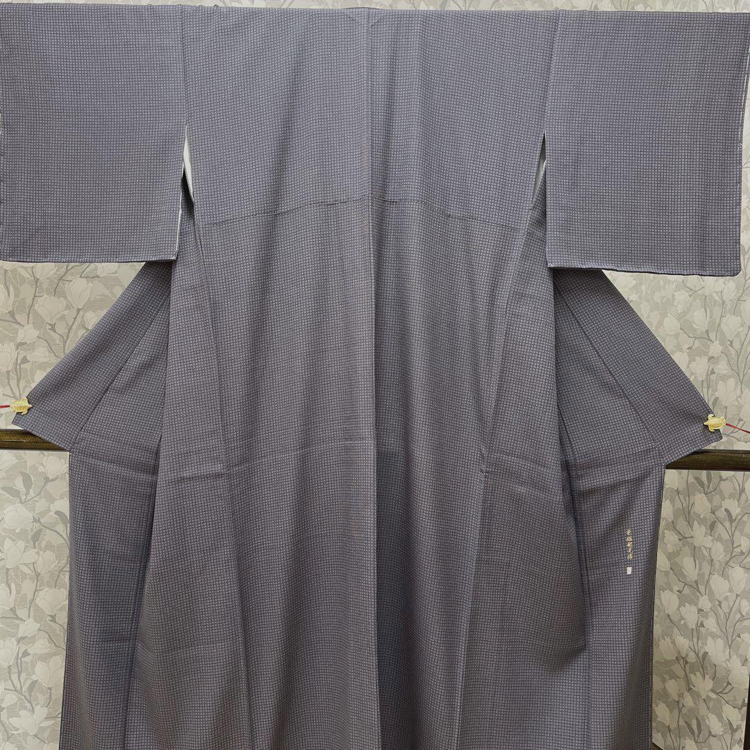 新品未使用・仕立上品・正絹】江戸小紋＜服部光擴氏謹製＞身丈