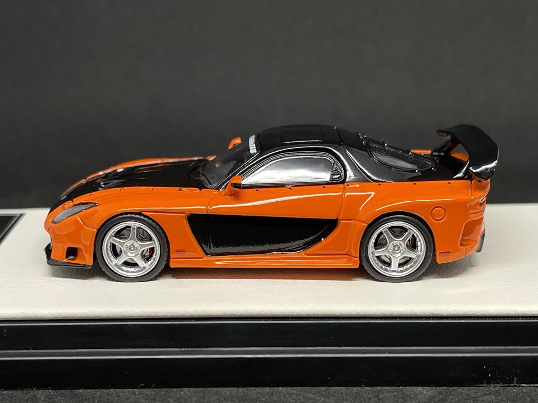 1/64 ワイルドスピード RX7 Veilside　フィギュア付き Amazon.co.jp: 1/64 aurora model マツダ RX7 ヴェイルサイド