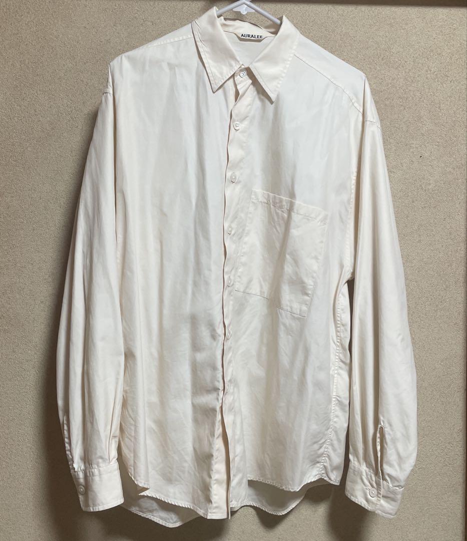 AURALEE WASHEDFINXTWILLBIGSHIRTS サイズ3