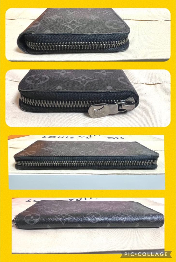 【極美品】ルイヴィトン モノグラム エクリプス ジッピー ヴェルティカル 長財布