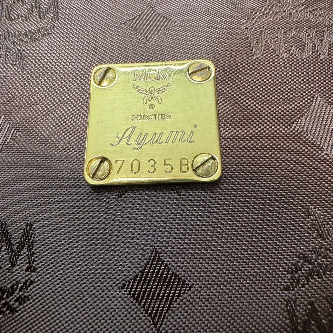 MCM エムシーエム ハンドバッグ ブラウン 茶色 レディース ロゴグラム