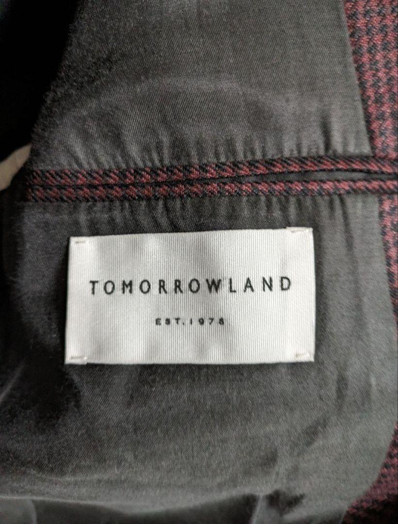 TOMORROWLAND シルク混 キュプラ ウール テーラードジャケット 48