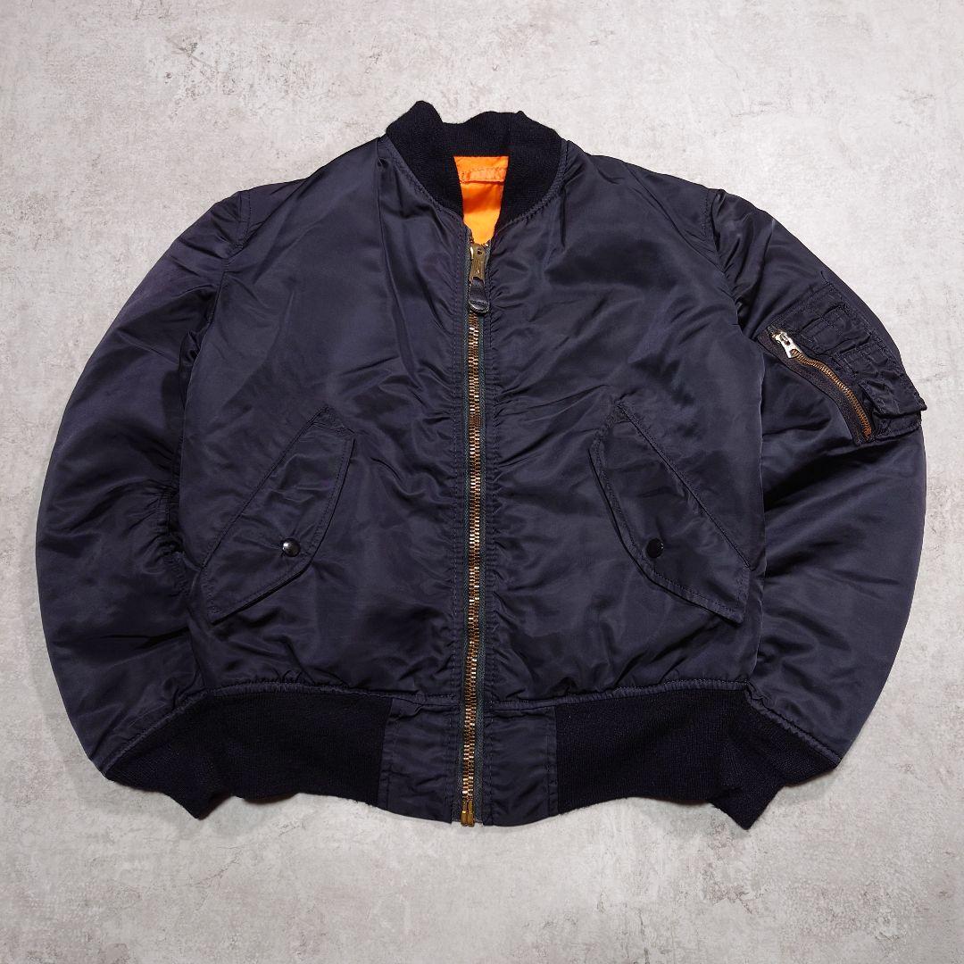 80s 90s ALPHA INDUSTRIES MA-1 USA製 縦ステッチ