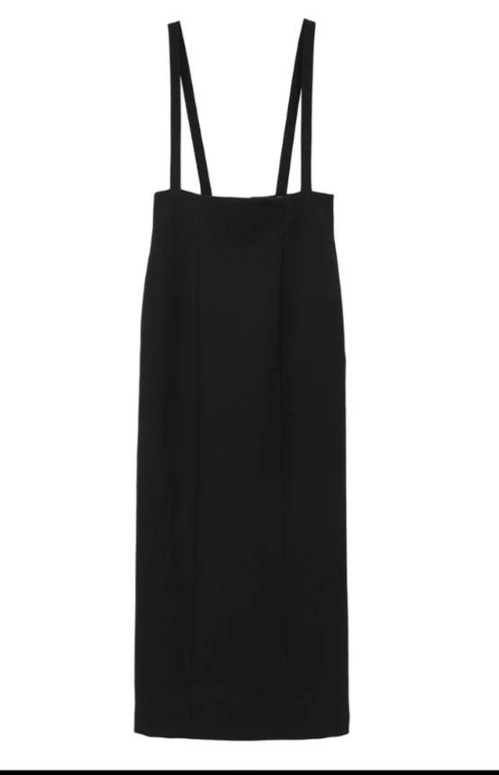 CLANE SUSPENDER H/W SKIRT ブラック 1