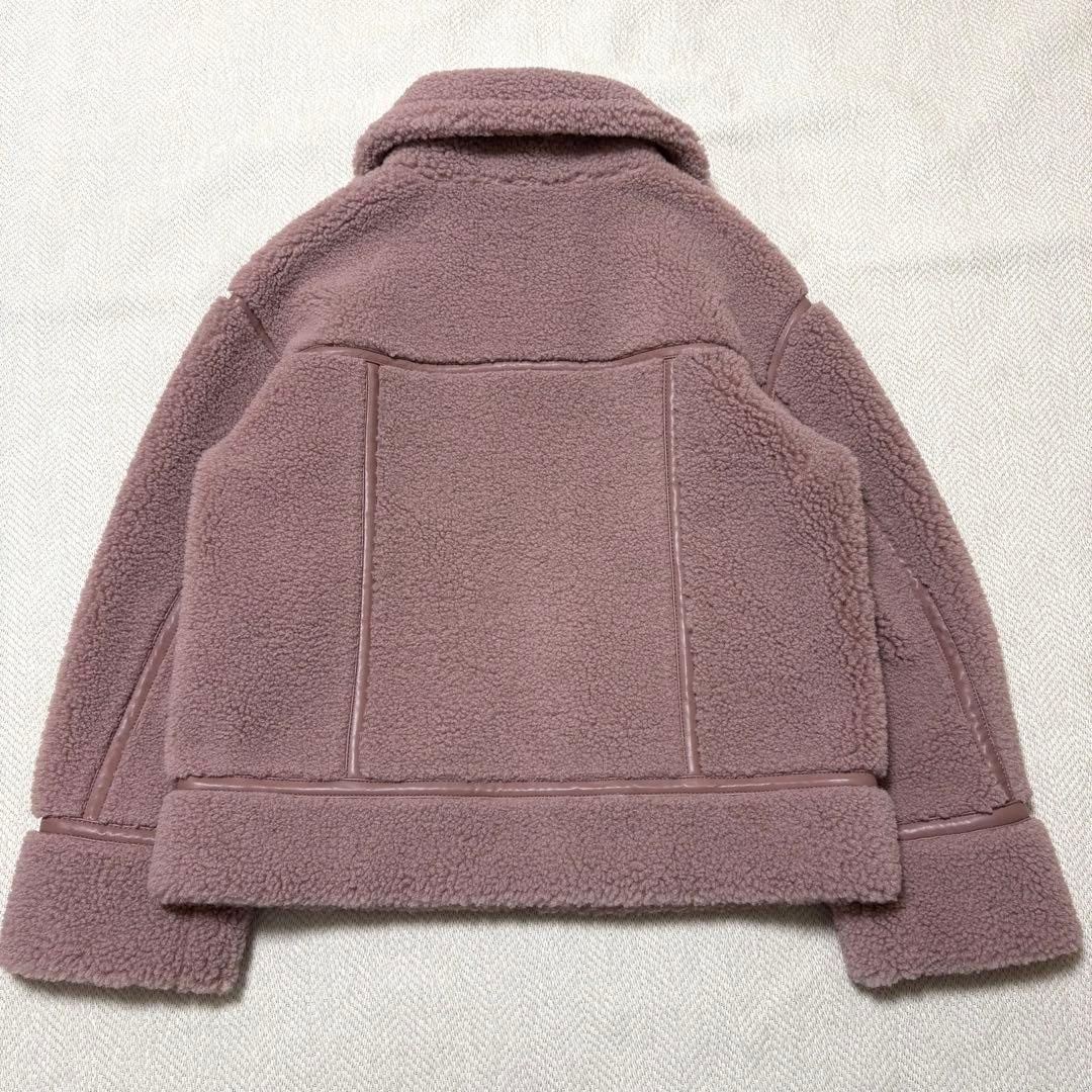 未使用 ジルスチュアート ドロシーフェイクムートンジャケット ボアコート ピンク 未使用 ジルスチュアート ドロシーフェイクムートンジャケット ボアコート ピンク