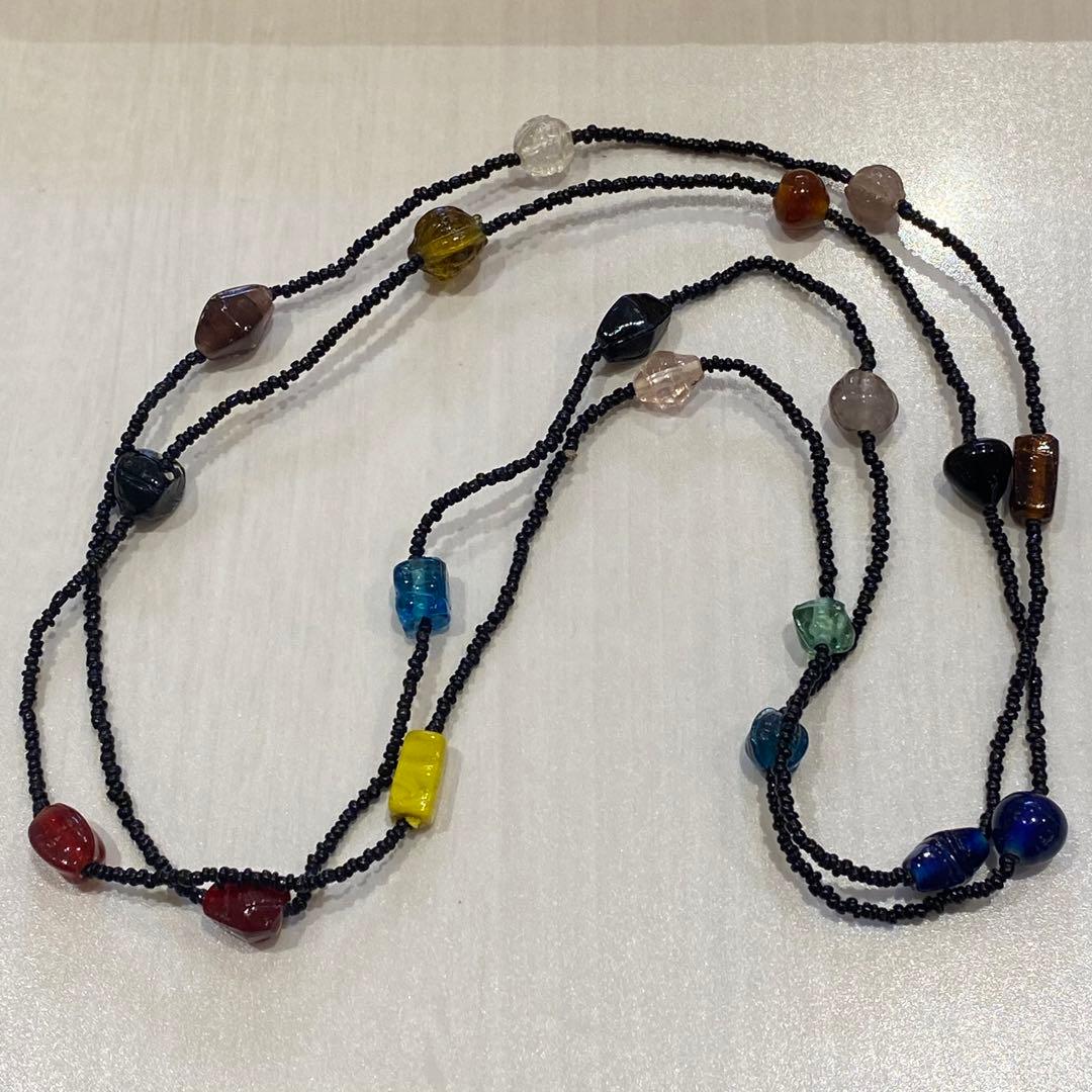 ビンテージビーズ ネックレス