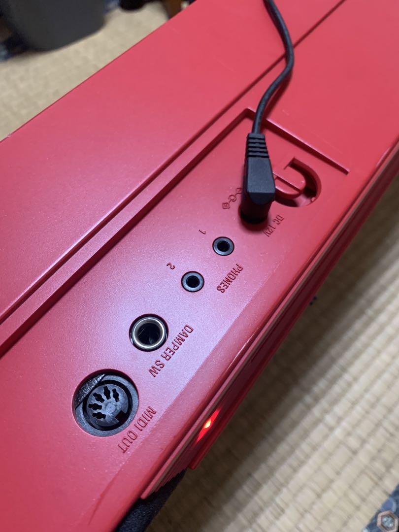 【美品】　KORG 電子ピアノ　SP-170S ブラック 88鍵 希少　赤色