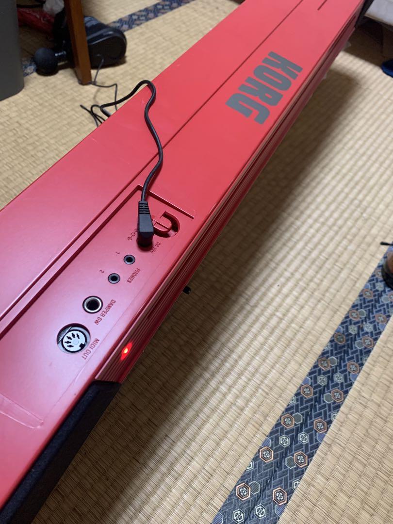 【美品】　KORG 電子ピアノ　SP-170S ブラック 88鍵 希少　赤色