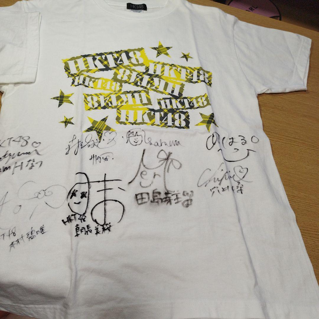 かわいい！ 最終お値下げ】HKT48初期メンバー8名の直筆サイン入りTシャツ アイドル