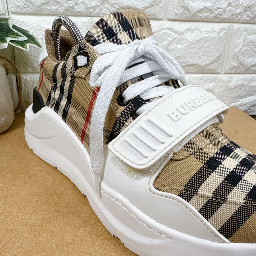 [正規品] バーバリー　スニーカー 24.5㎝ ノバチェック　厚底 最上位モデル