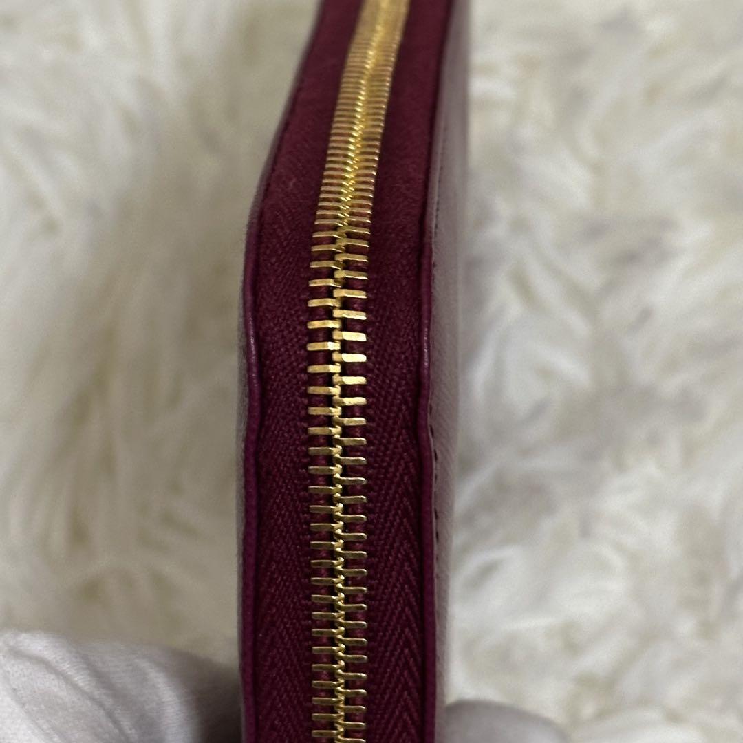 ✨️美品✨️ PRADA 付属品完備 ラウンドジップ ゴールド金具 長
