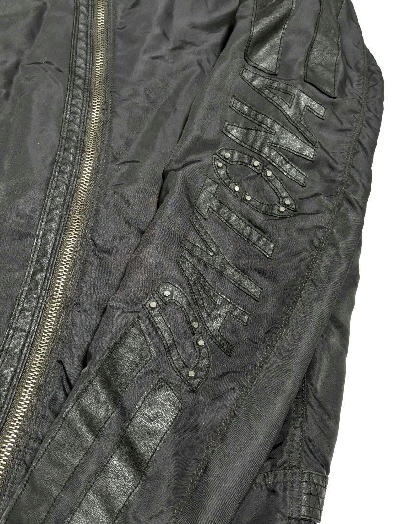 極美品✨ DIESEL　DAYTONA　ライダースジャケット　異素材切り替え　L