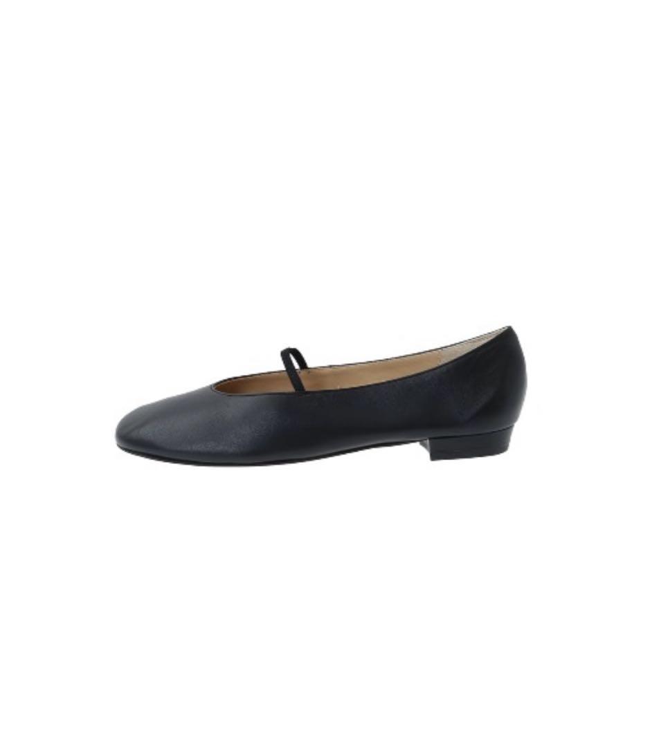 CLANE OBLIQUE TOE FLAT SHOESブラック37新品