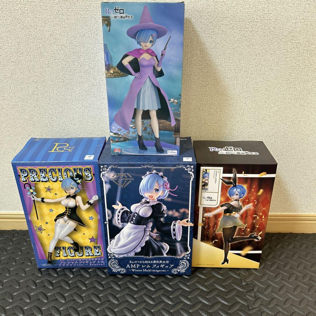 話題の人気 レムフィギュア4体セット リゼロ フィギュアまとめ売り メルカリ - コミック・アニメ