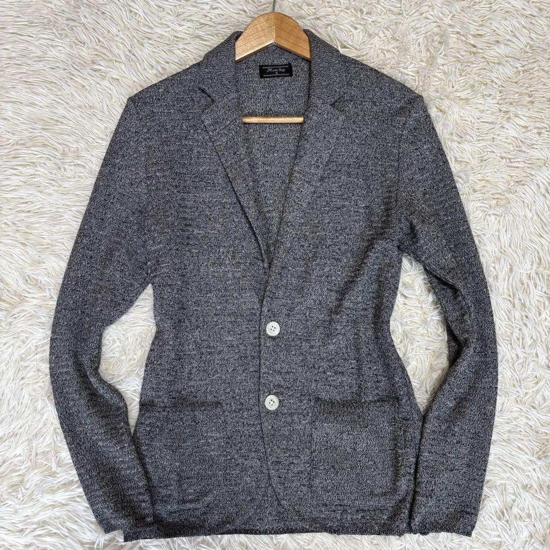 ✨近年モデル✨メンズビギ テーラードジャケット ニット調 ワイヤー襟 アンコン メンズファッション通販 MEN'S BIGI ONLINE STORE (メンズビギ