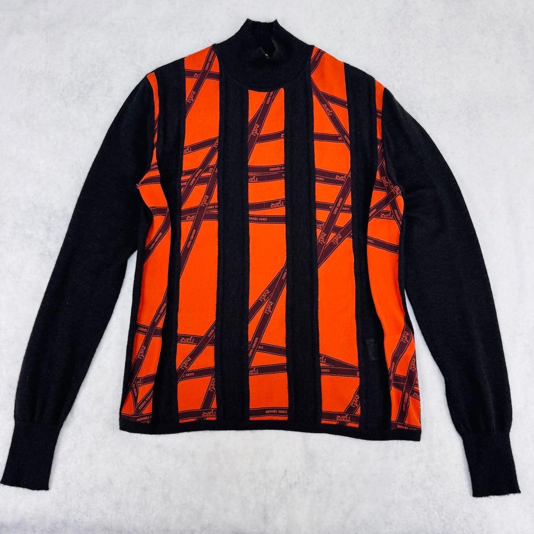 エルメス カシミヤ100 シルク100 ニット ボルデュック 切り替え ゴルチエ エルメス カシミヤ100 シルク100 ニット ボルデュック 切り替え ゴルチエ