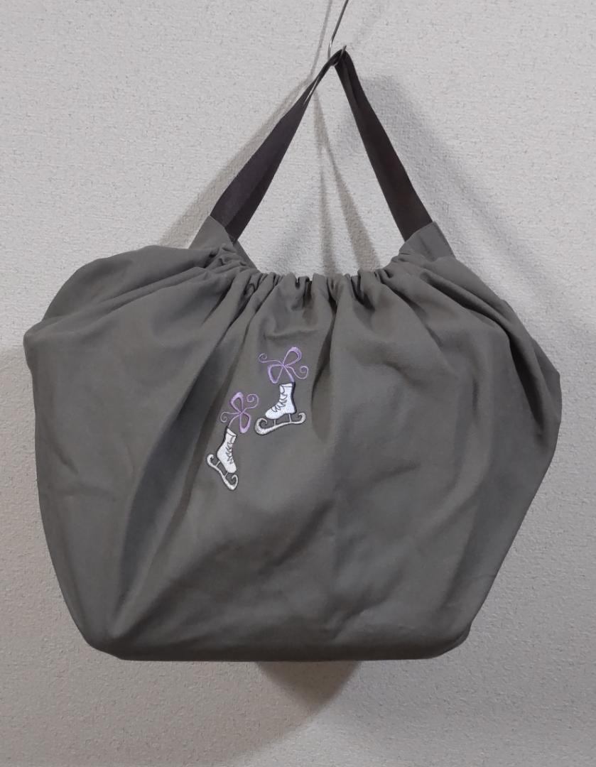 【used・美品】 フィギュアスケート刺繍バック 大